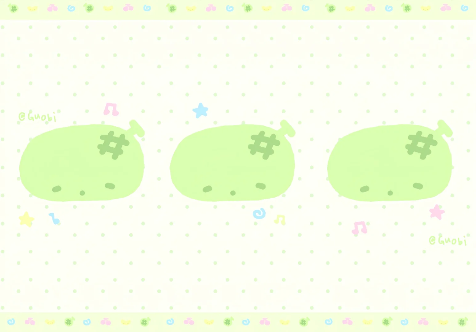 一组超可爱的 iPad+电脑壁纸