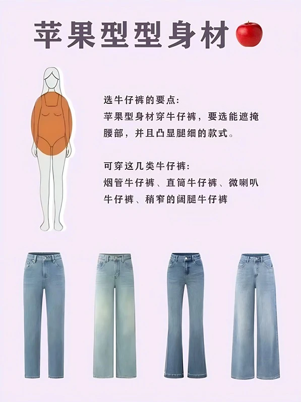 你知道自己的身材适合穿什么牛仔裤吗？