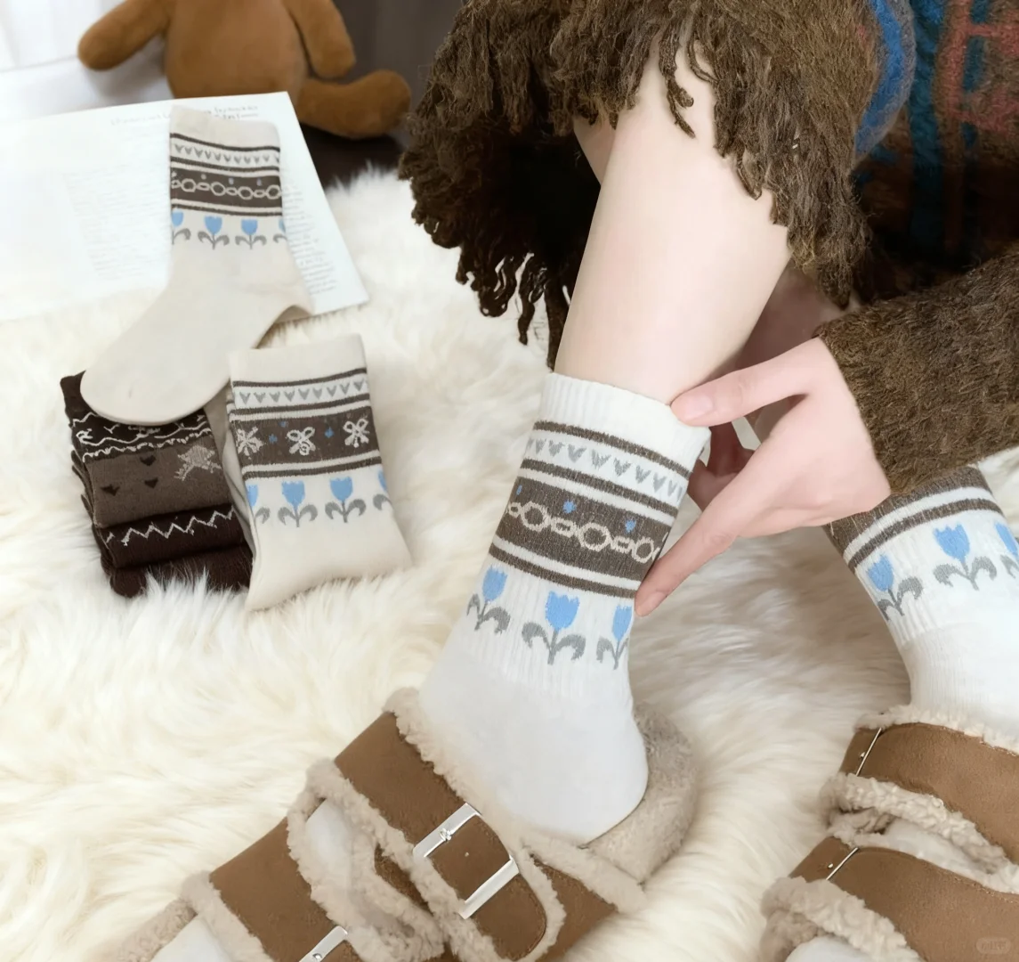 谁懂啊！这袜子是为勃肯鞋而生的吧？！💘