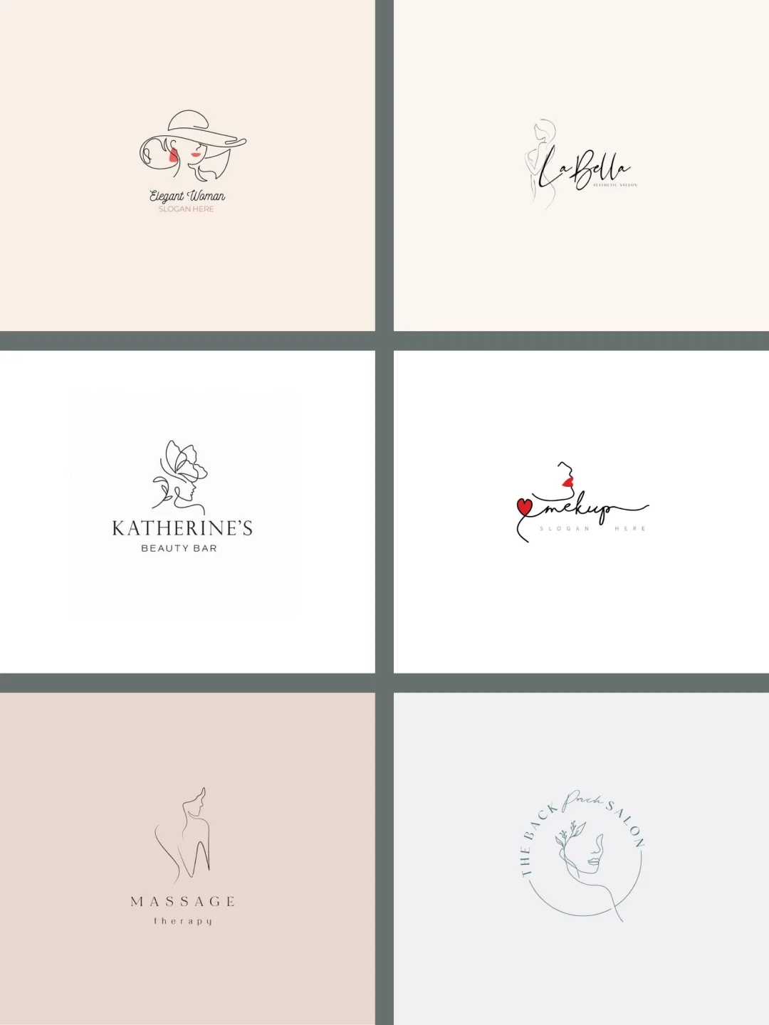 女性的柔美与力量永远都是logo设计点