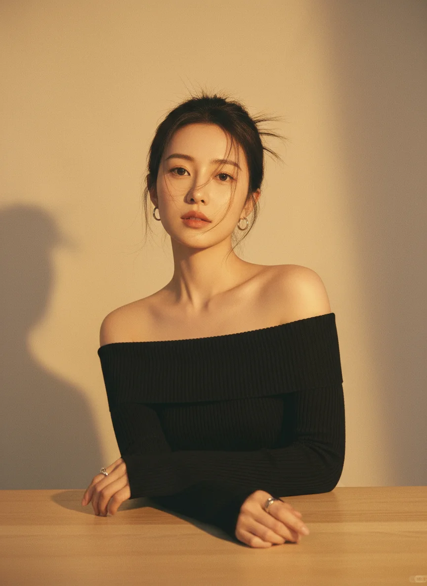 AI直出明星同款韩系知性风写真！