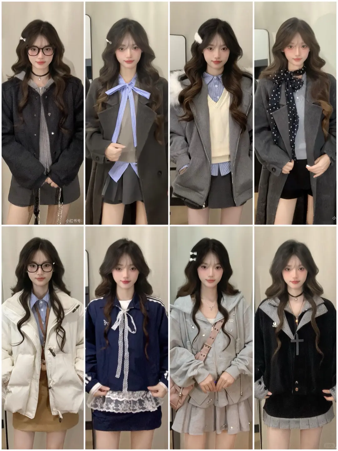 4⃣0⃣套|韩系少女感学院风穿搭🎀