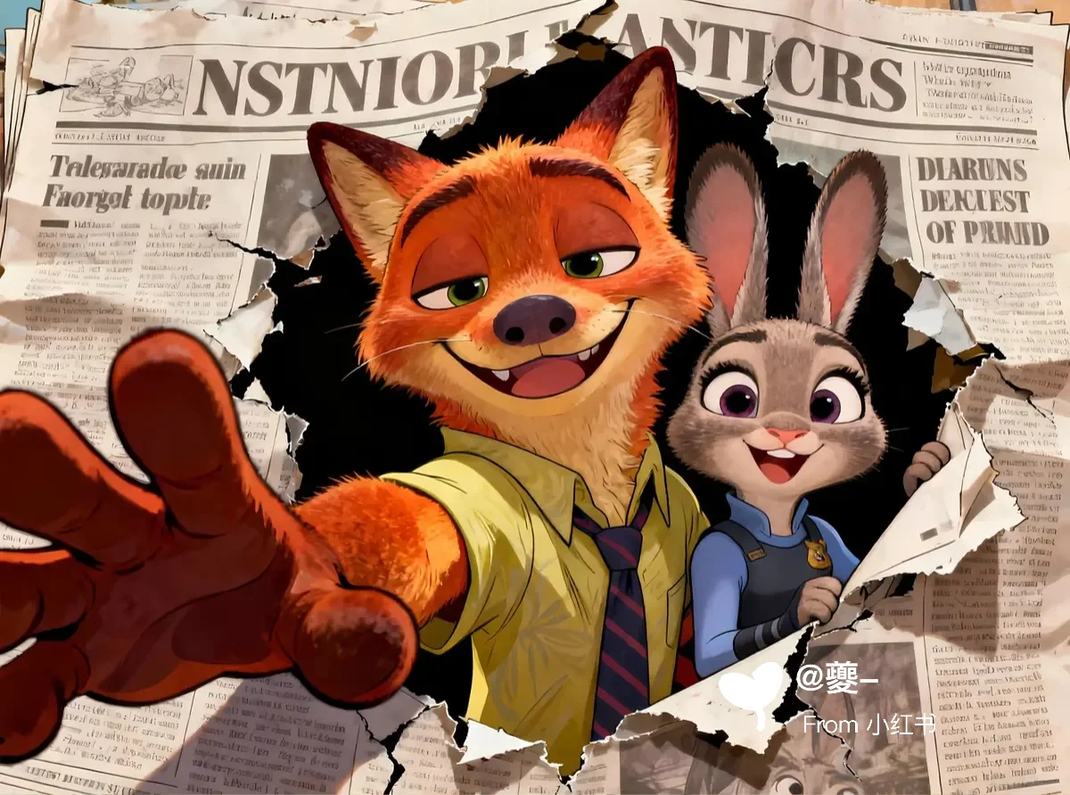 11.13 朱迪尼克3D冲破报纸手机平板壁纸