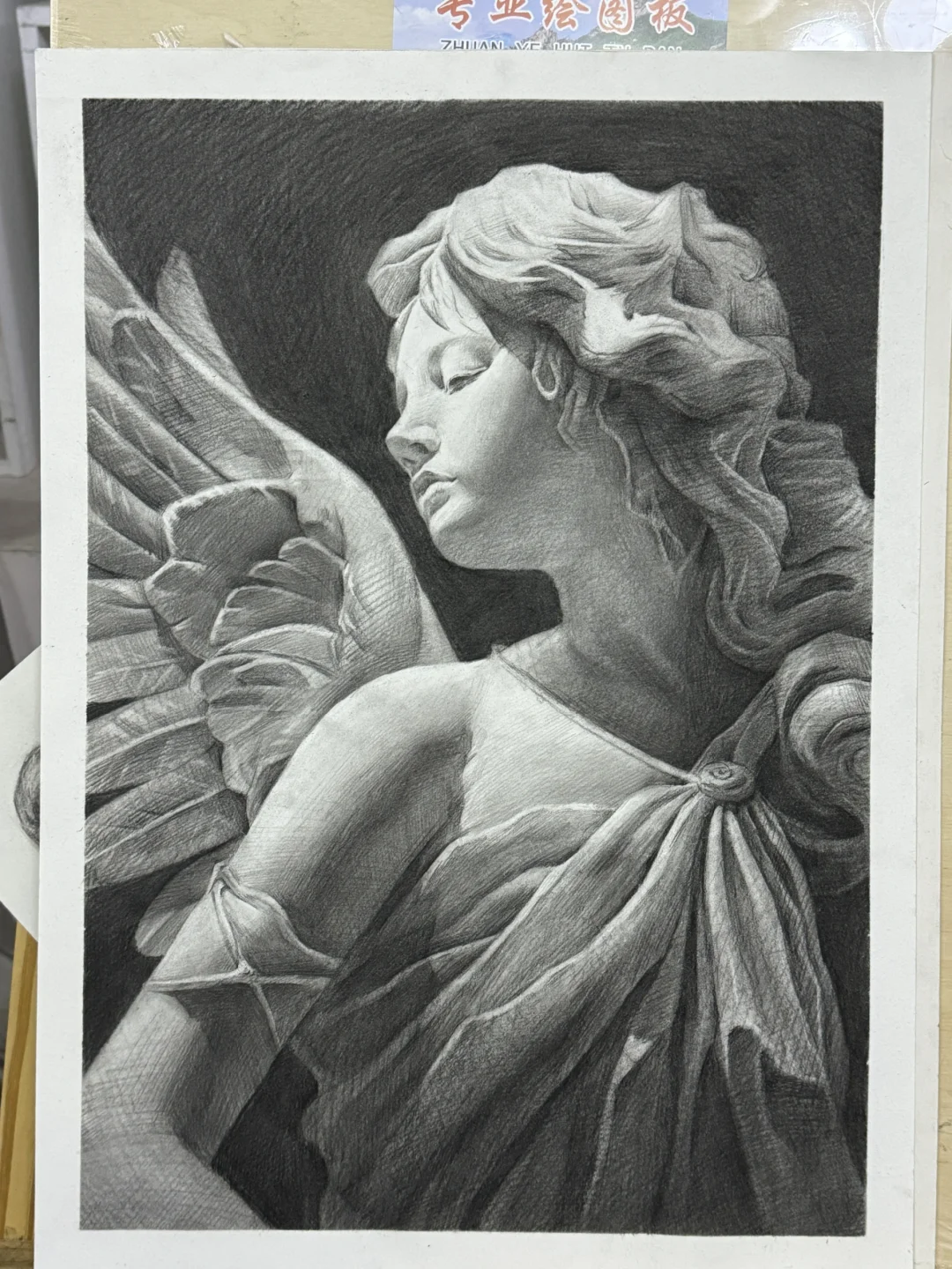 石膏像～天使～素描～摸一张～