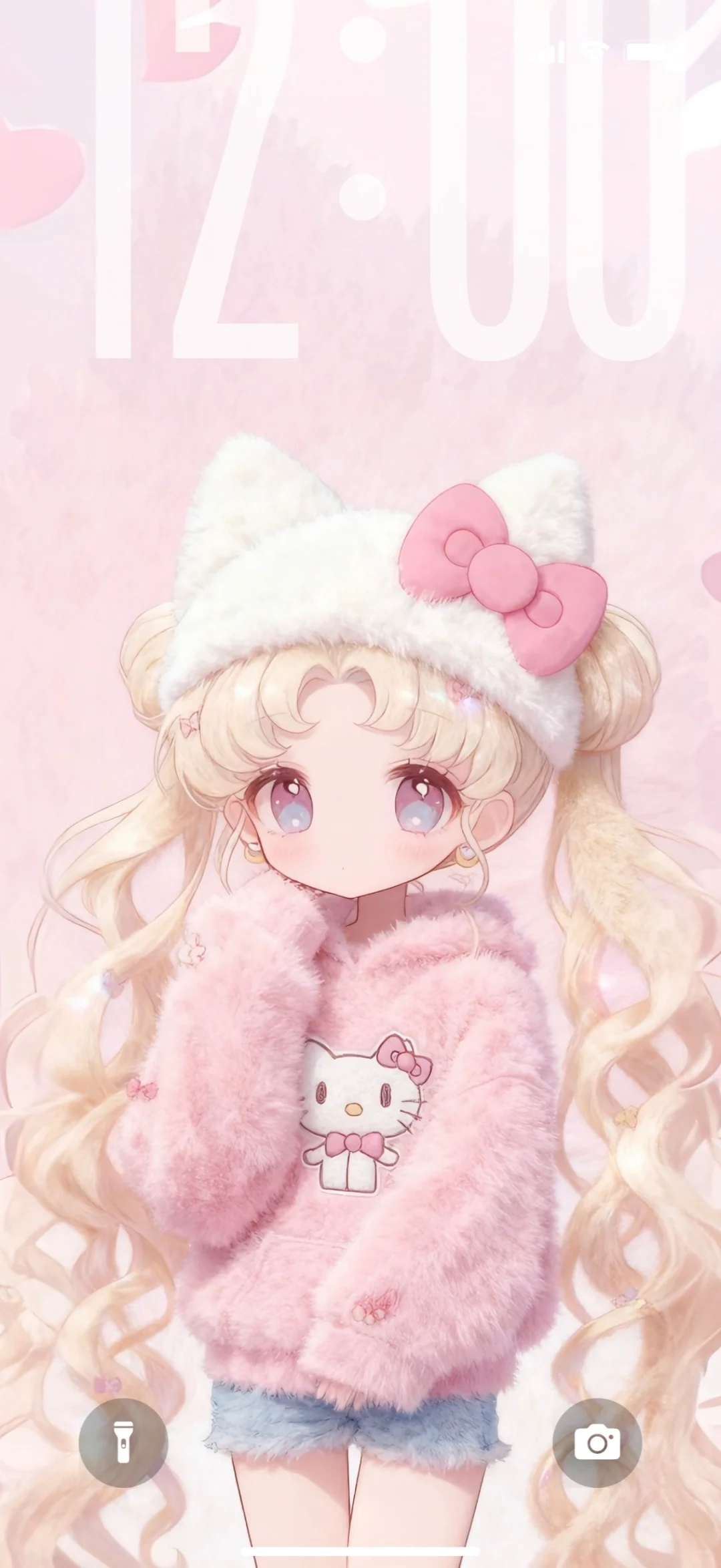 毛绒绒のKitty女孩｜🎀月野兔｜毛茸茸壁纸✨✨