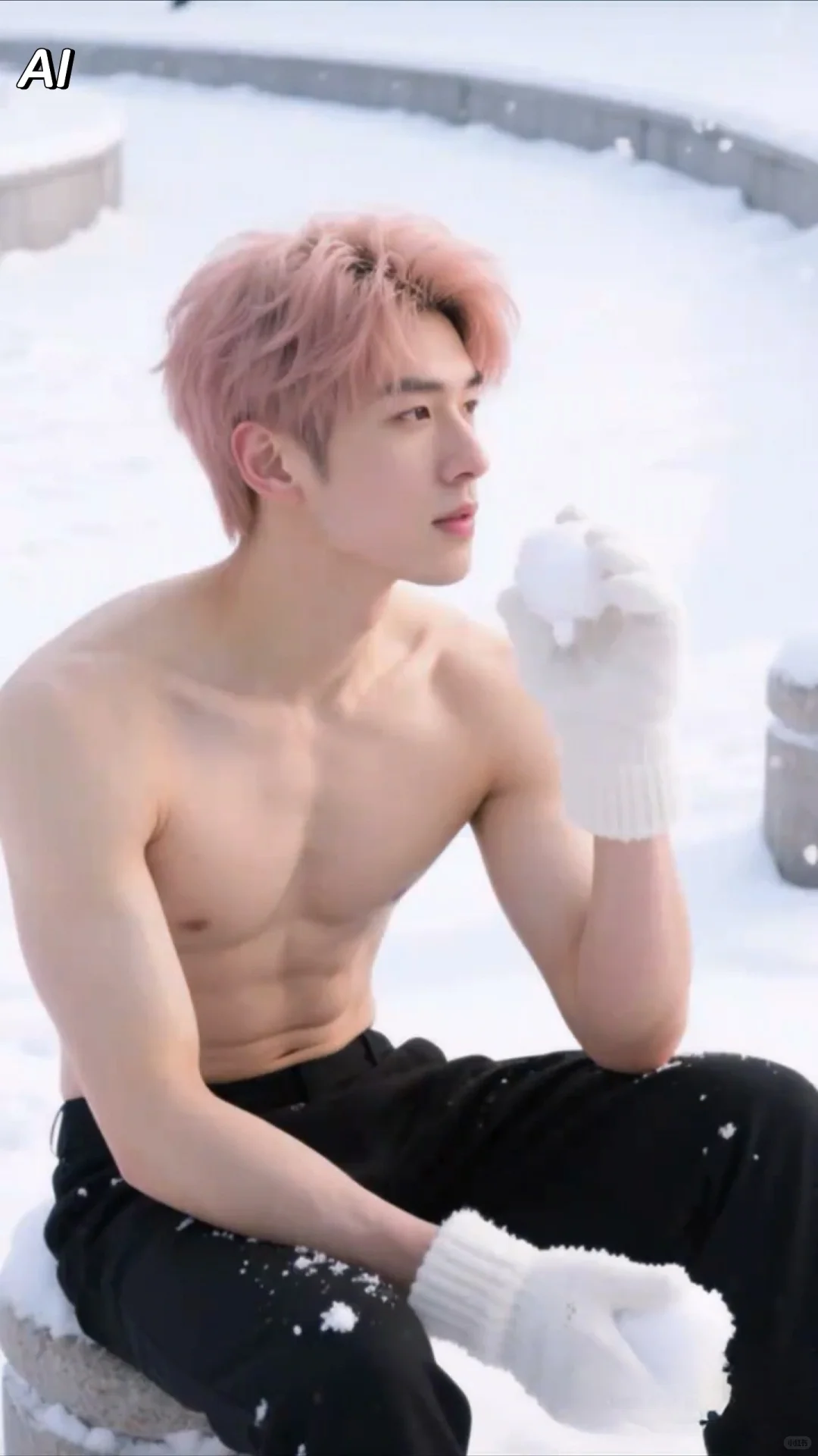 帅气如糖，给生活加点甜，时尚AI型男