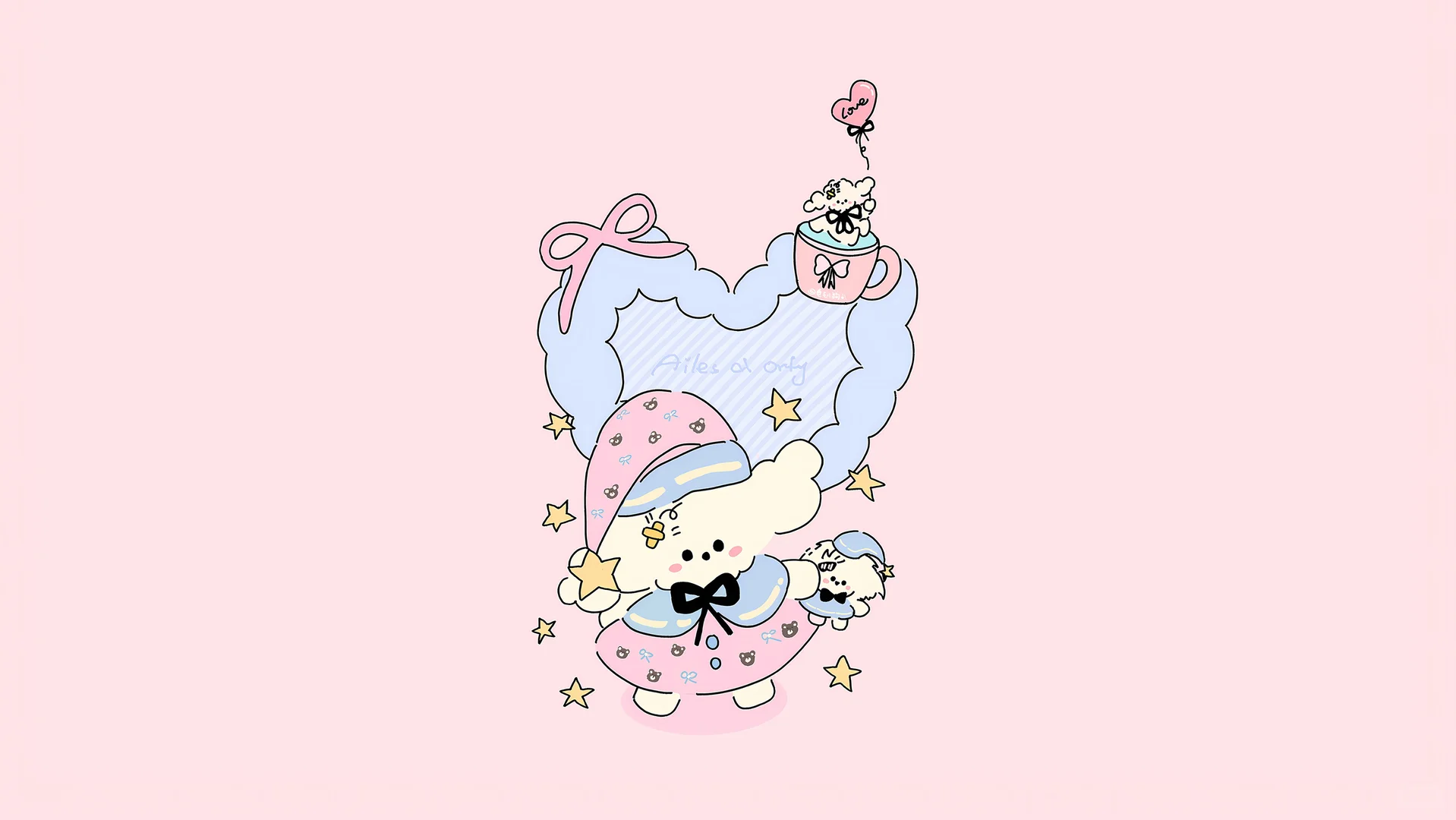 𝙎𝙝𝙖𝙧𝙚 🌟治愈系卡通iPad壁纸