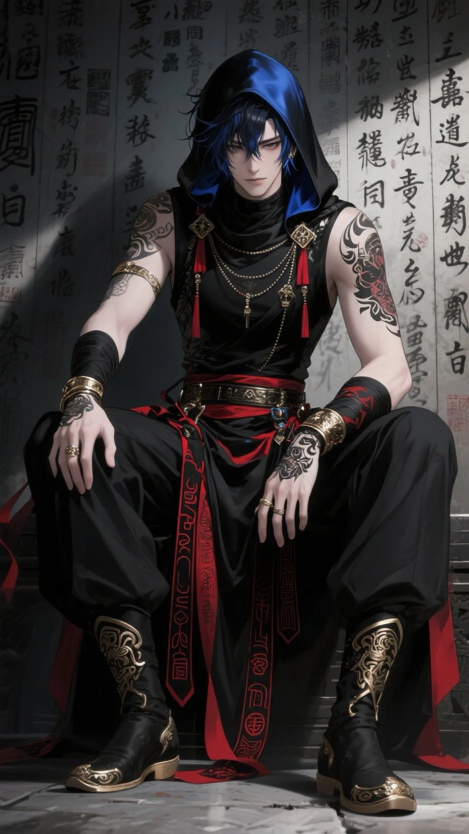 古风男神：暗夜侠影，解锁东方美学新潮流