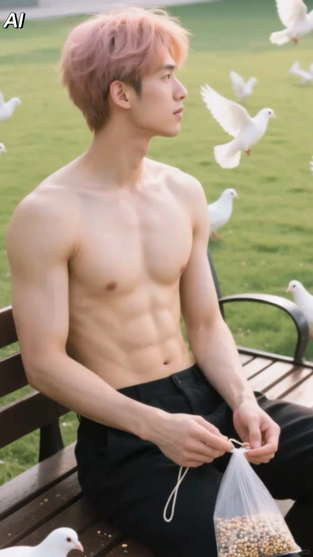 帅气如糖，给生活加点甜，时尚AI型男