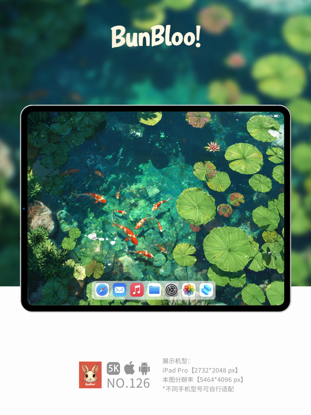 池塘里有锦鲤，今日份壁纸分享｜126