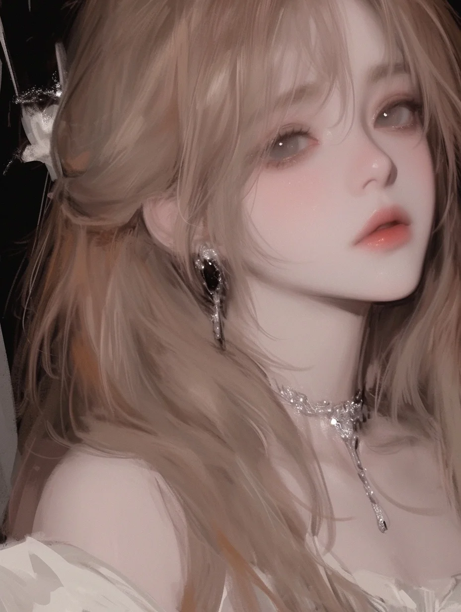 AI跑图分享｜礼服金发女