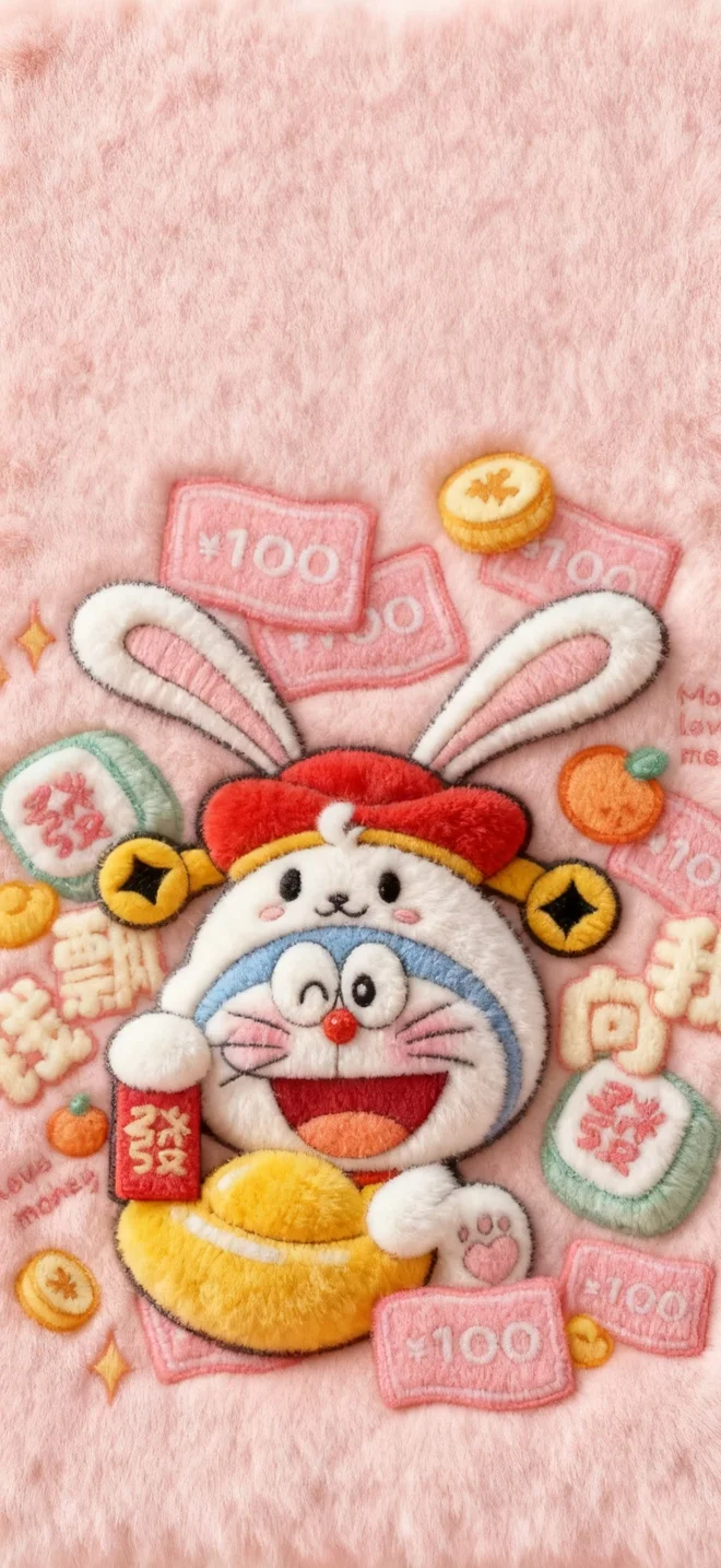 哆啦A梦毛绒绒壁纸～