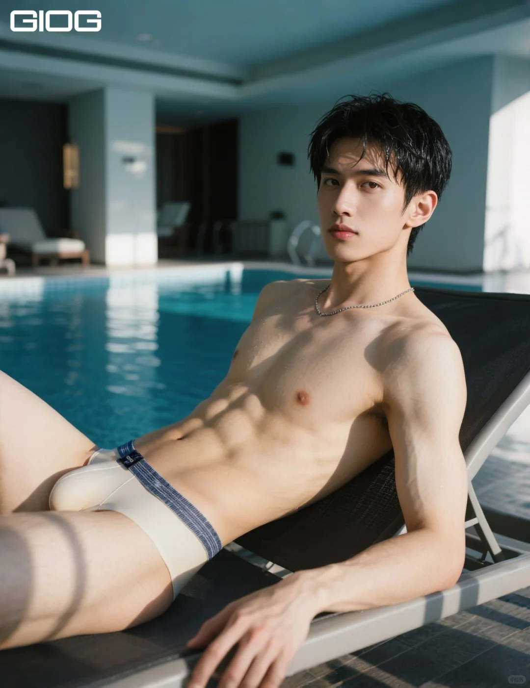 泳池一隅｜光与静谧的邂逅