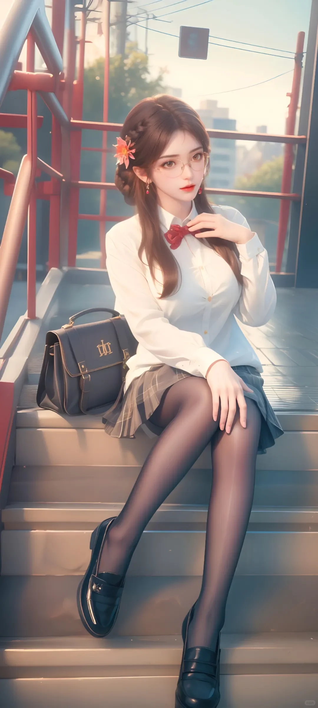 完美世界＃火灵儿 jk HS装