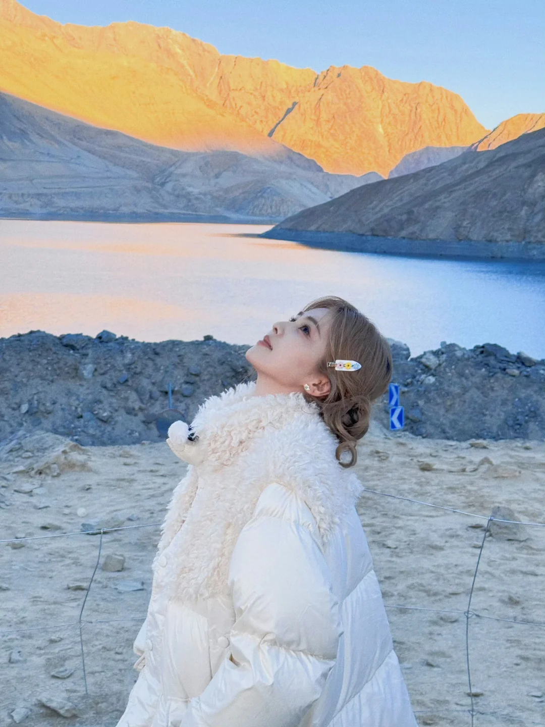 风景好美人更美😍