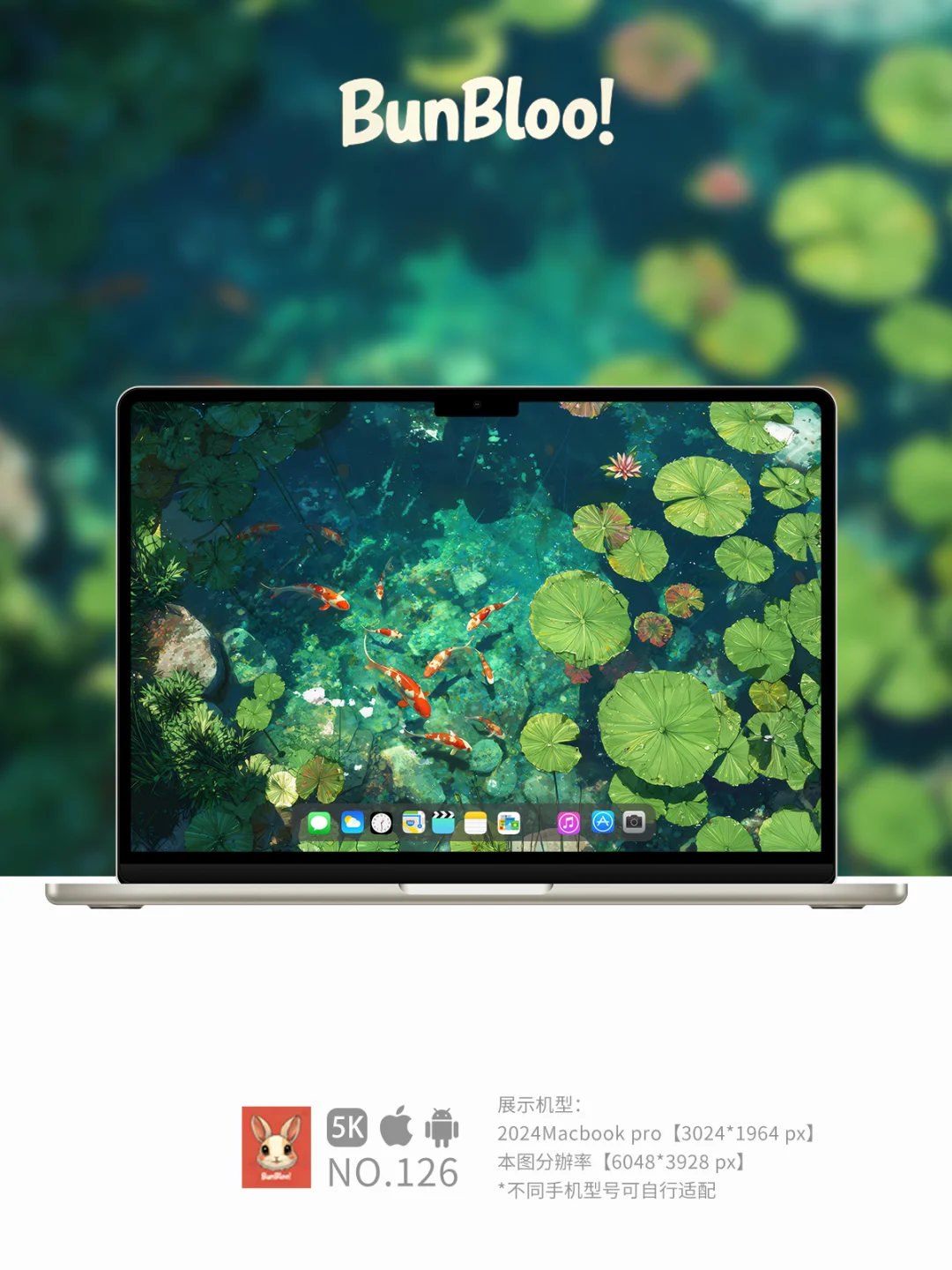 池塘里有锦鲤，今日份壁纸分享｜126