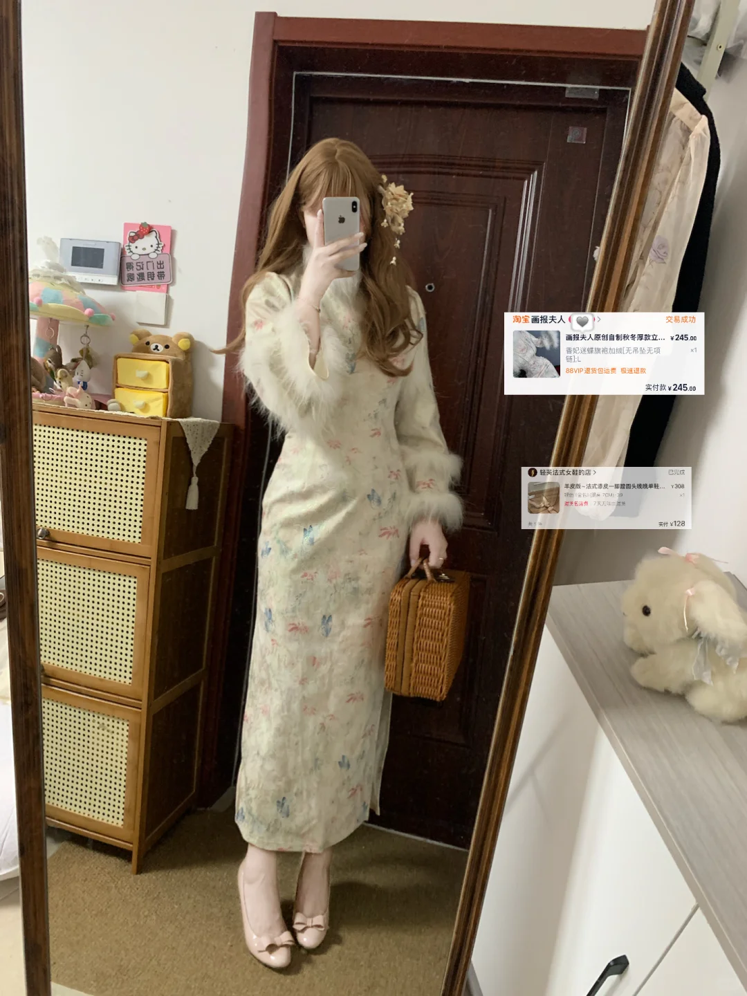 有🔗版 160 120斤 旗袍太适合微胖啦！！！