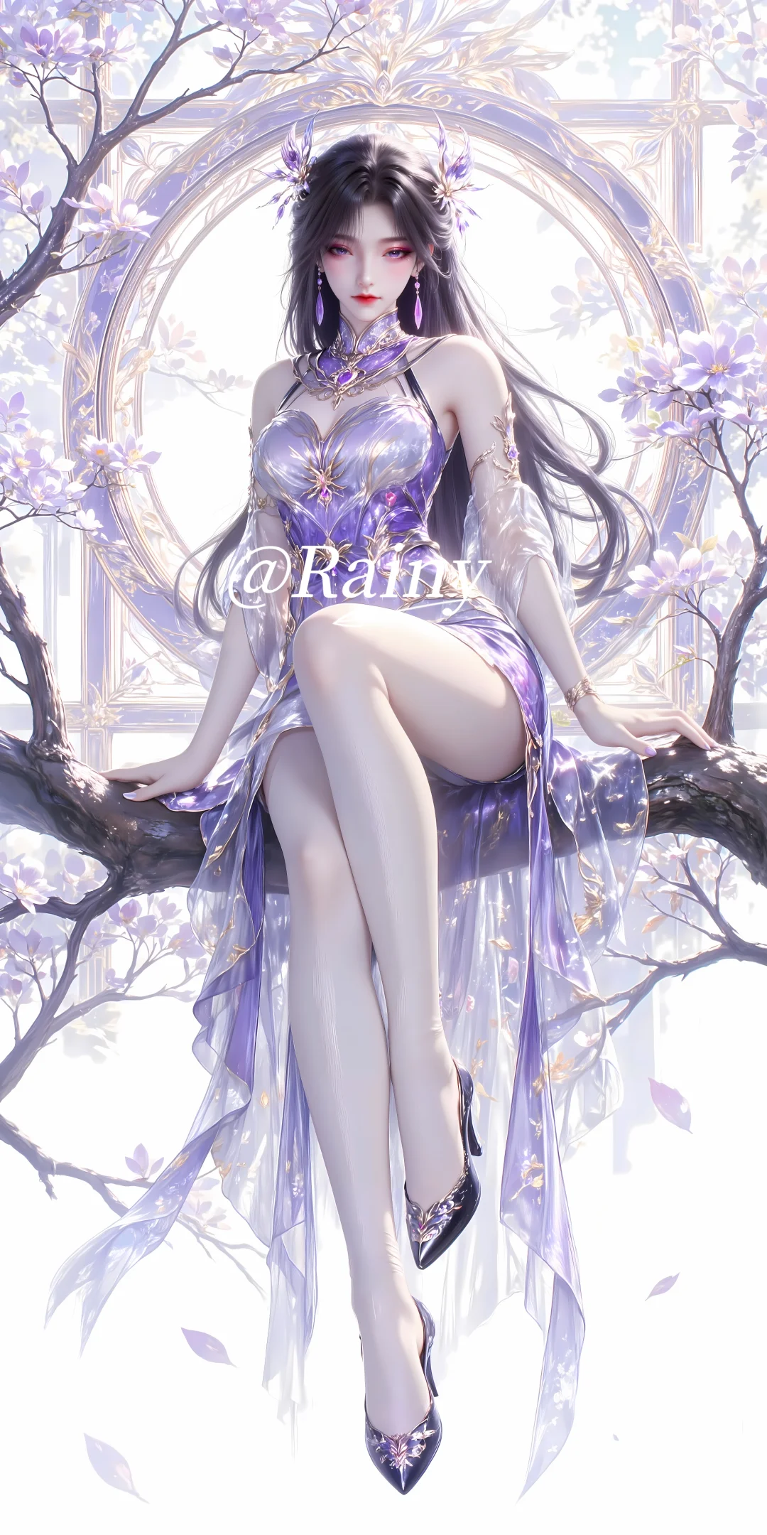 紫系女神7｜燕倾城，忧郁紫