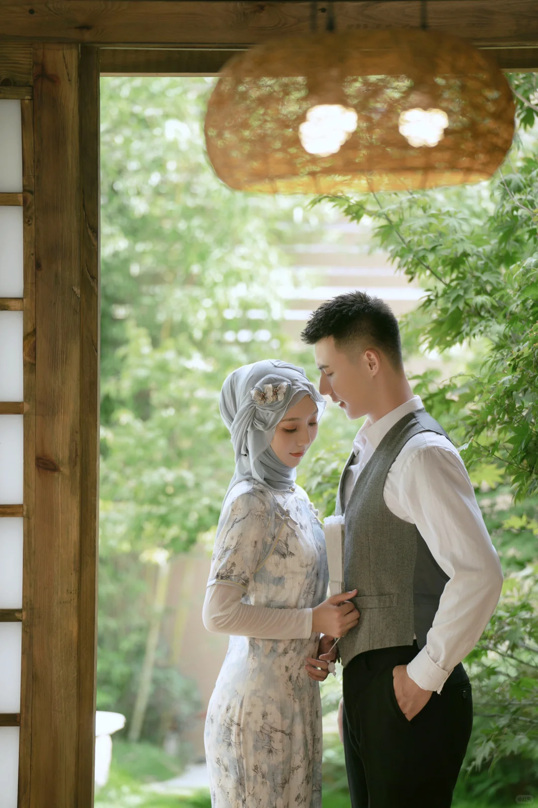 旗袍中式婚纱照