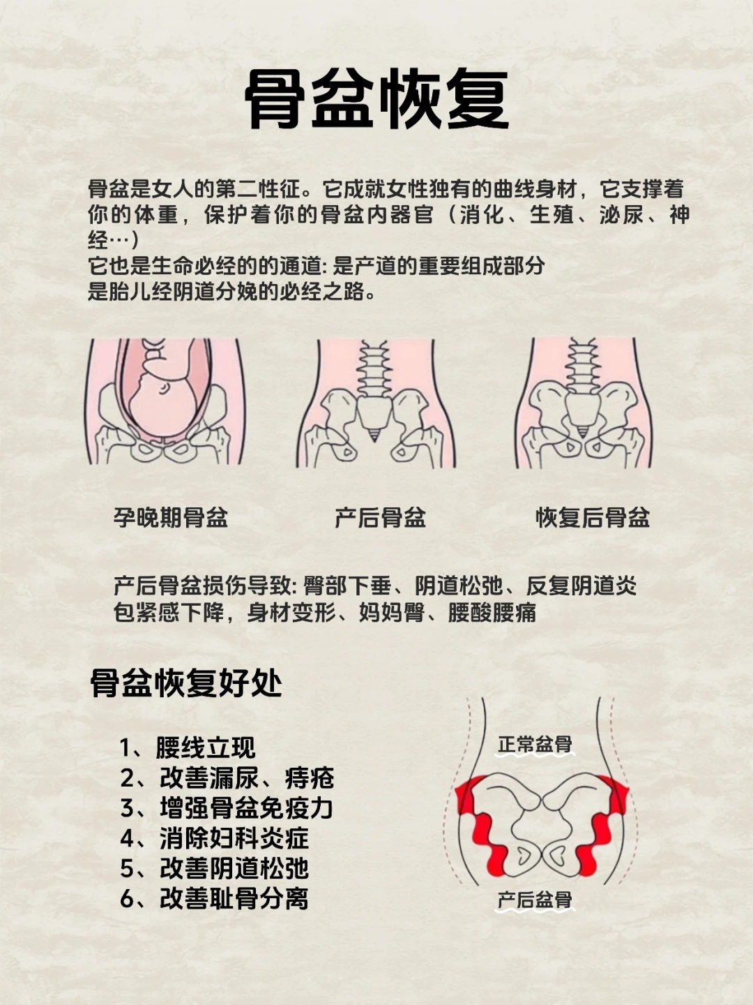 🔥生完才知道｜骨盆修复原来这么重要‼️