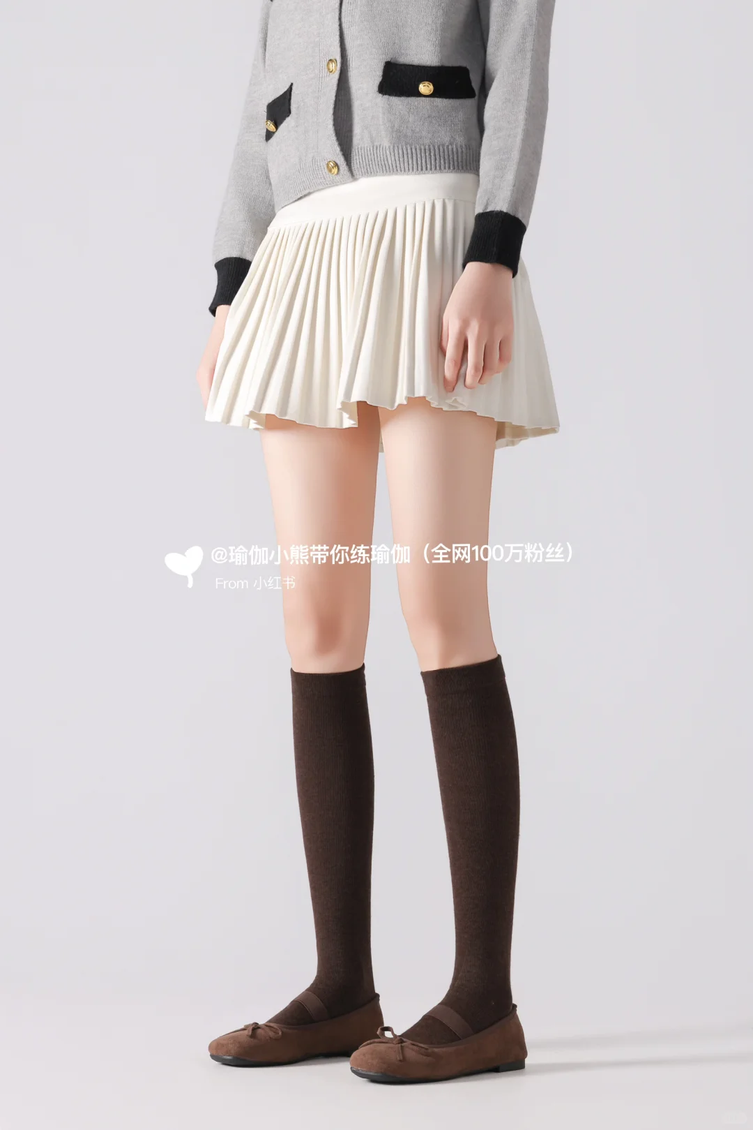 这中筒袜！把腿型修饰得巨好看