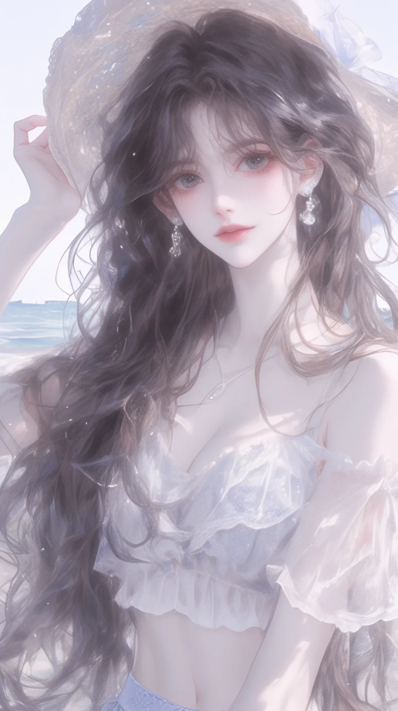 夏天的尾巴海边