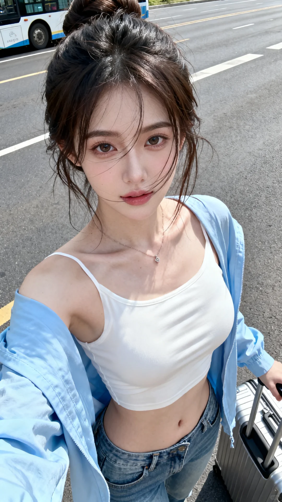 AI模拟旅行自拍