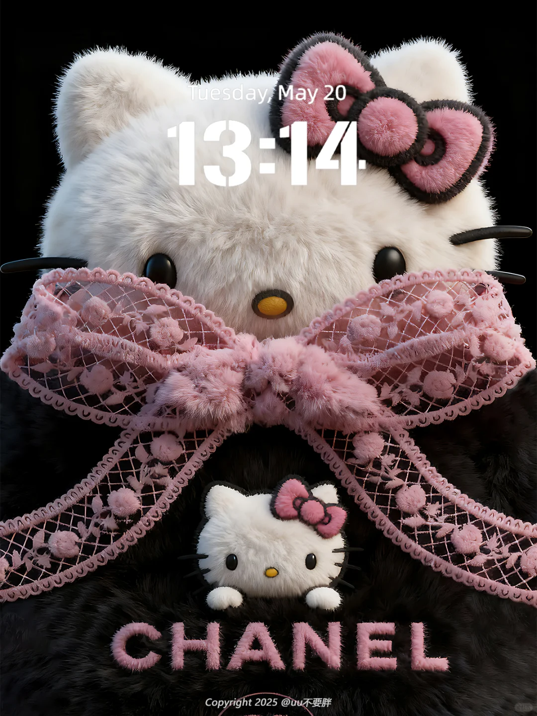 Y131 高级感壁纸|Hello Kitty x Chanel
