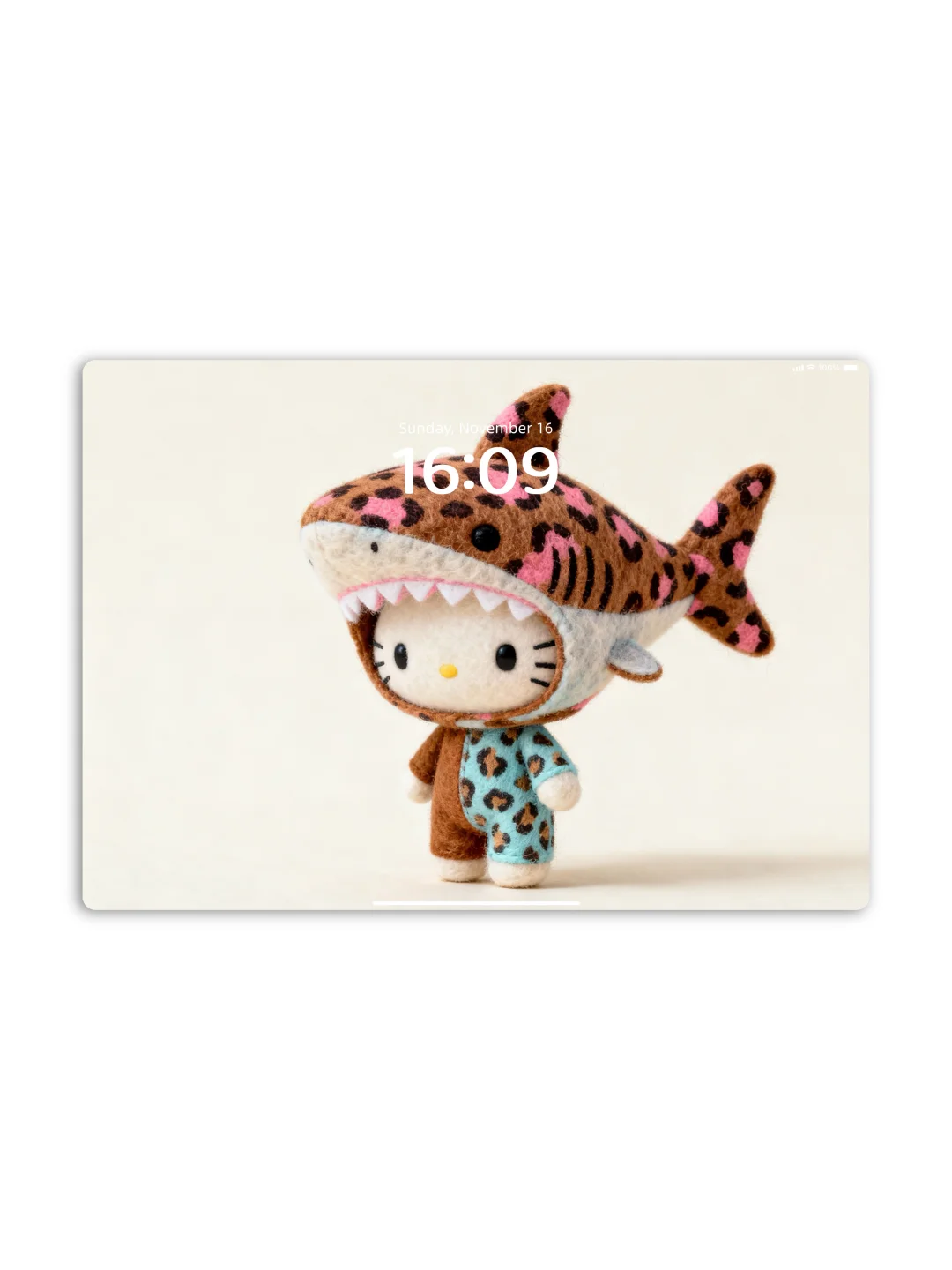 hellokitty可爱壁纸∎被粉色豹纹款鲨鱼戳中！