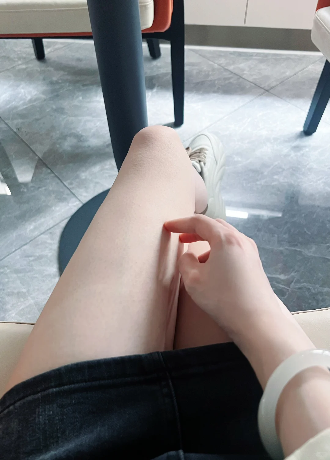 我的腿长1️⃣米，你呢？