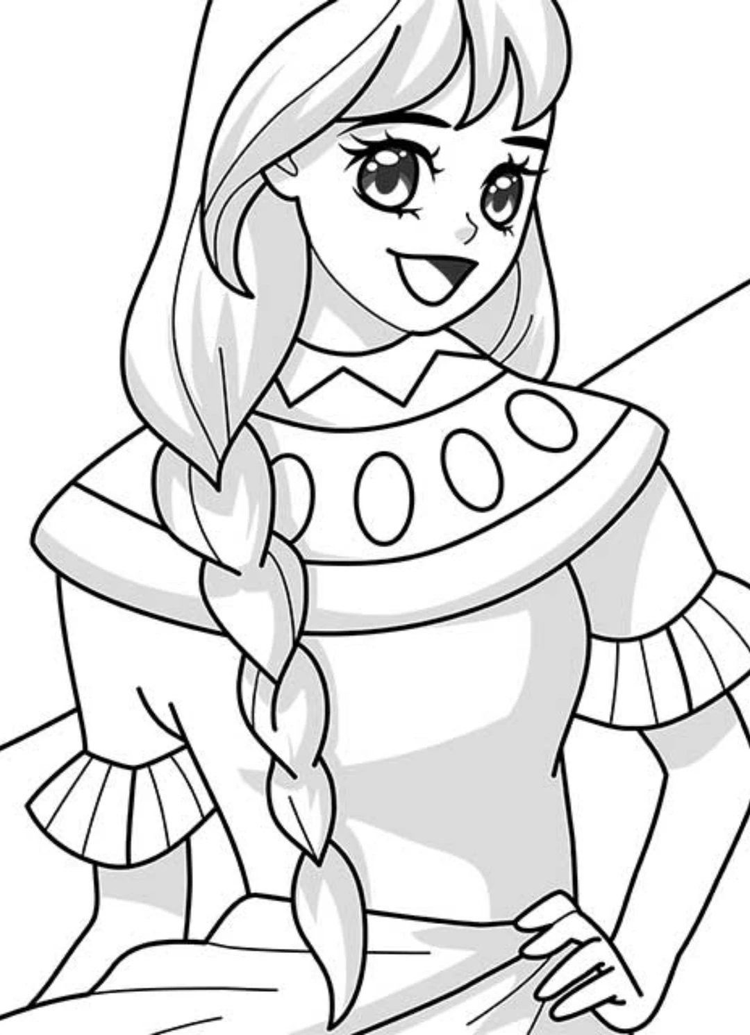 简笔画-美女系列2