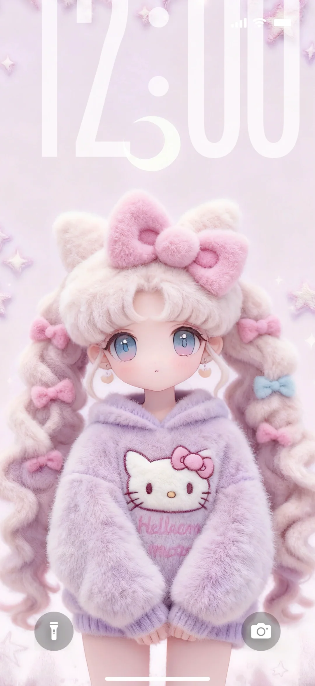 毛绒绒のKitty女孩｜🎀月野兔｜毛茸茸壁纸✨✨