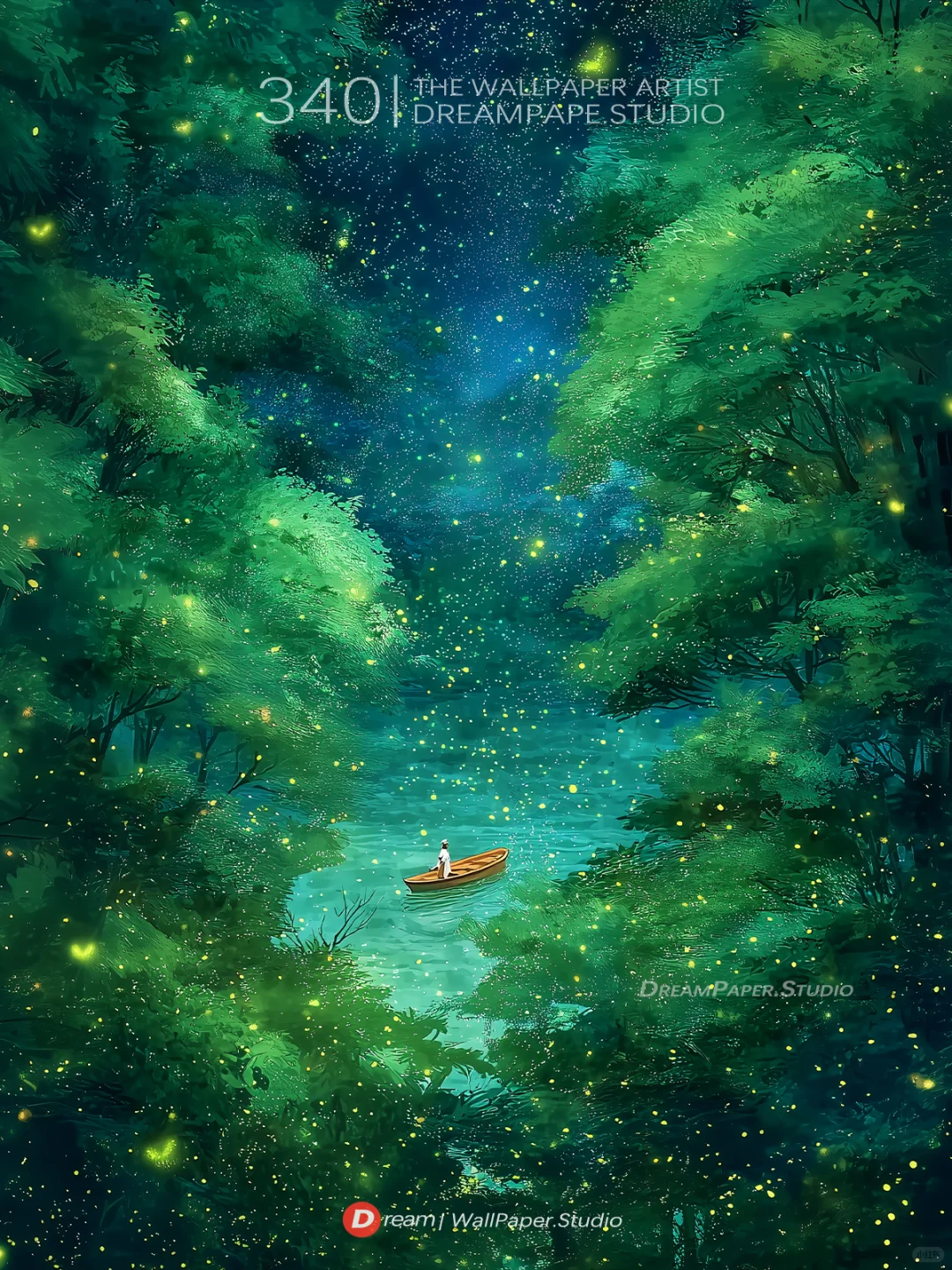 D壁纸/“醉梦不知天在水，满船清梦压星河”