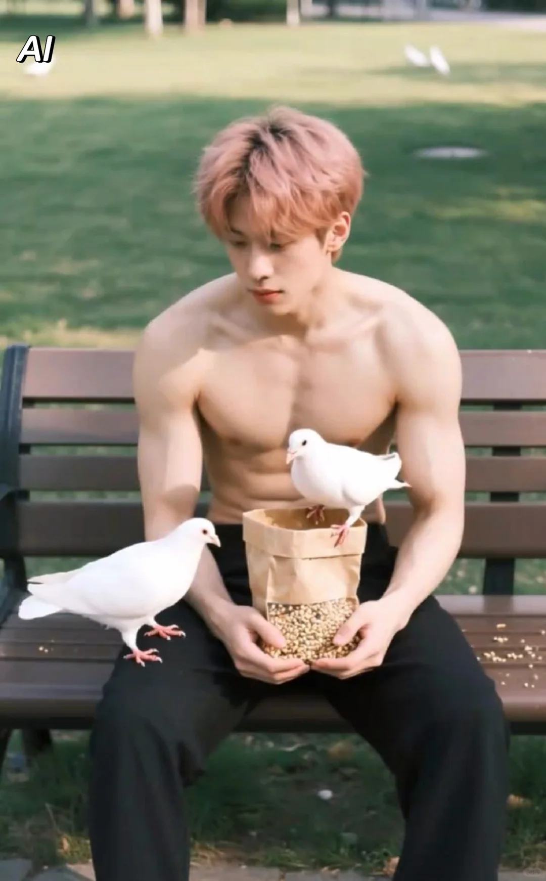 帅气如糖，给生活加点甜，时尚AI型男