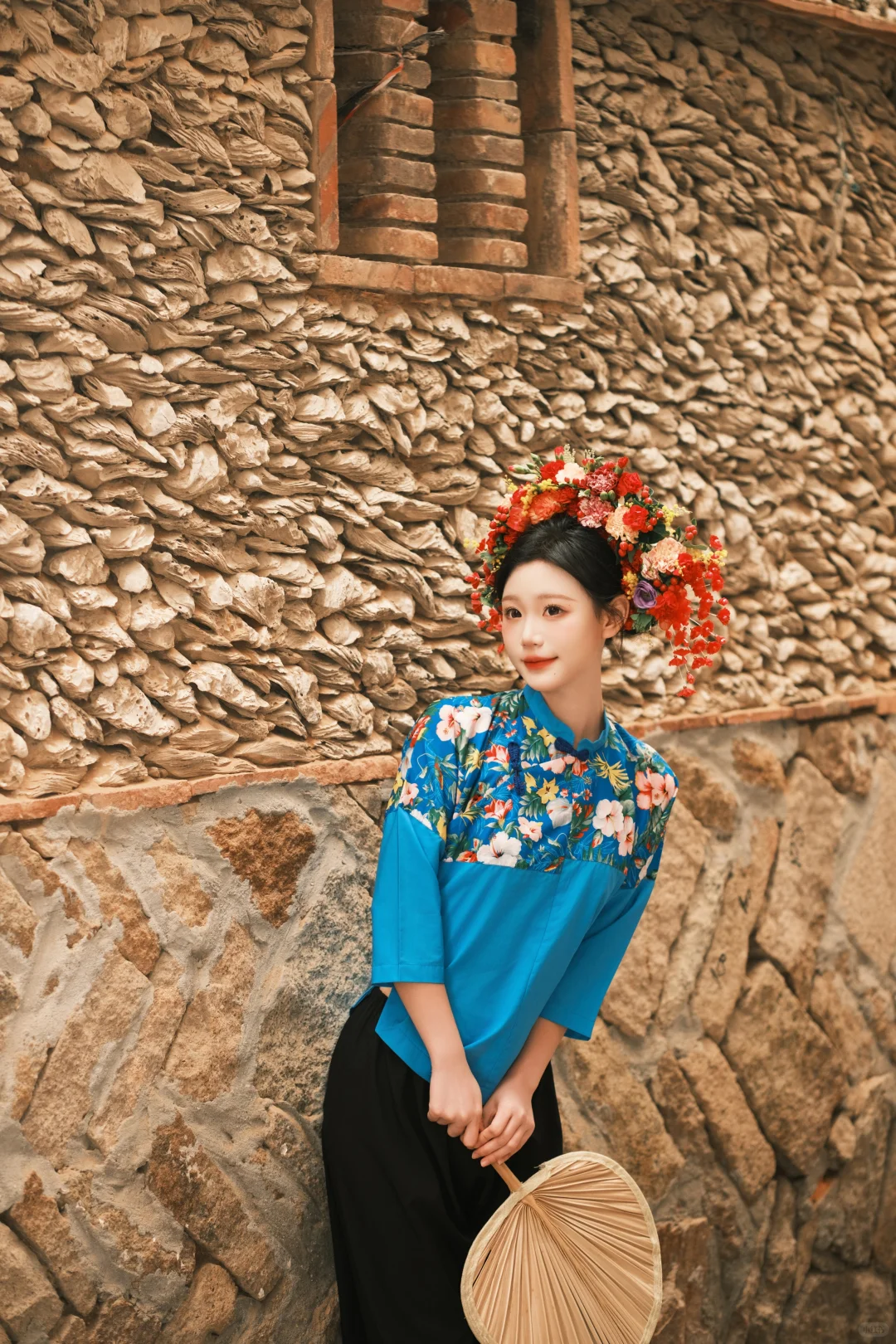 泉州簪花新品🌺传统渔女服＋真花才出片！