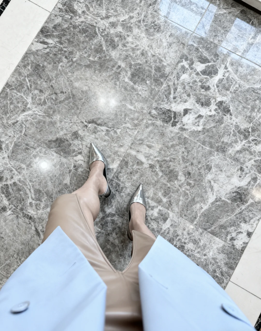 真的会爱上银色高跟鞋！✨