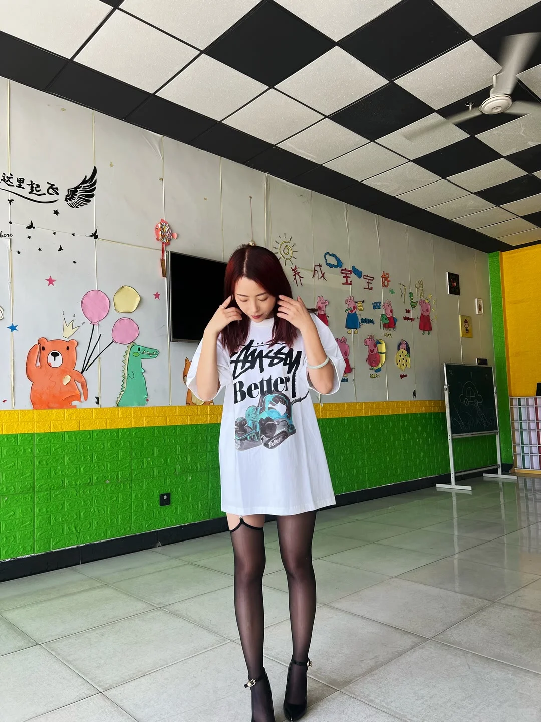 来咯来咯！今天穿工装裙！！