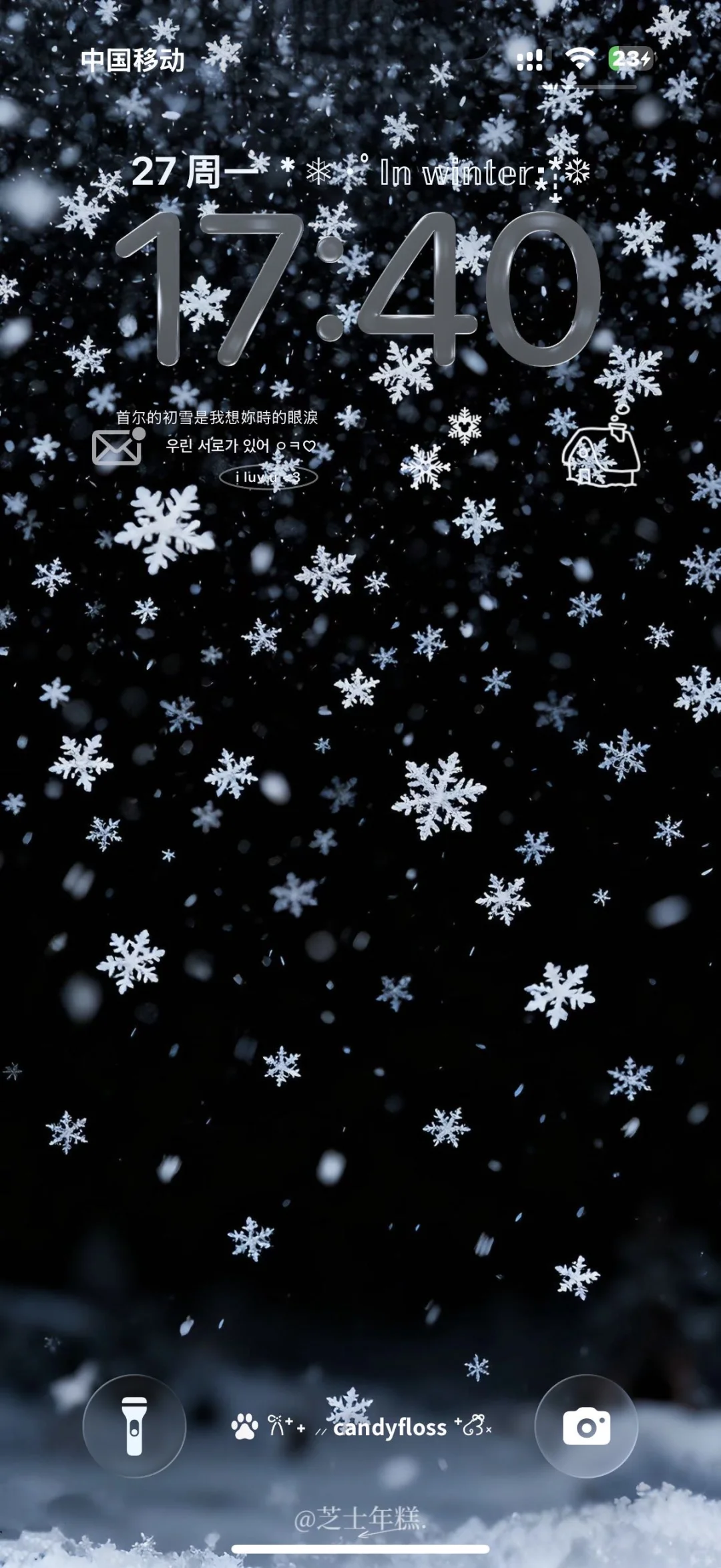 冬日深色系雪景壁纸❄️❄️