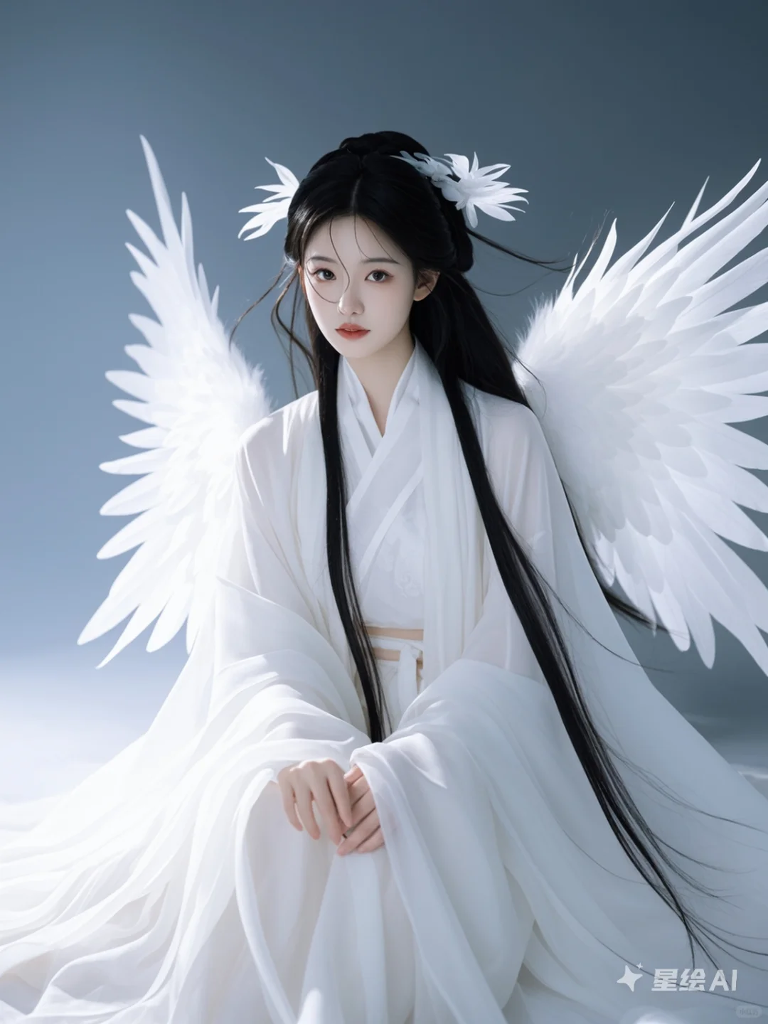 黑发天使｜数字写真