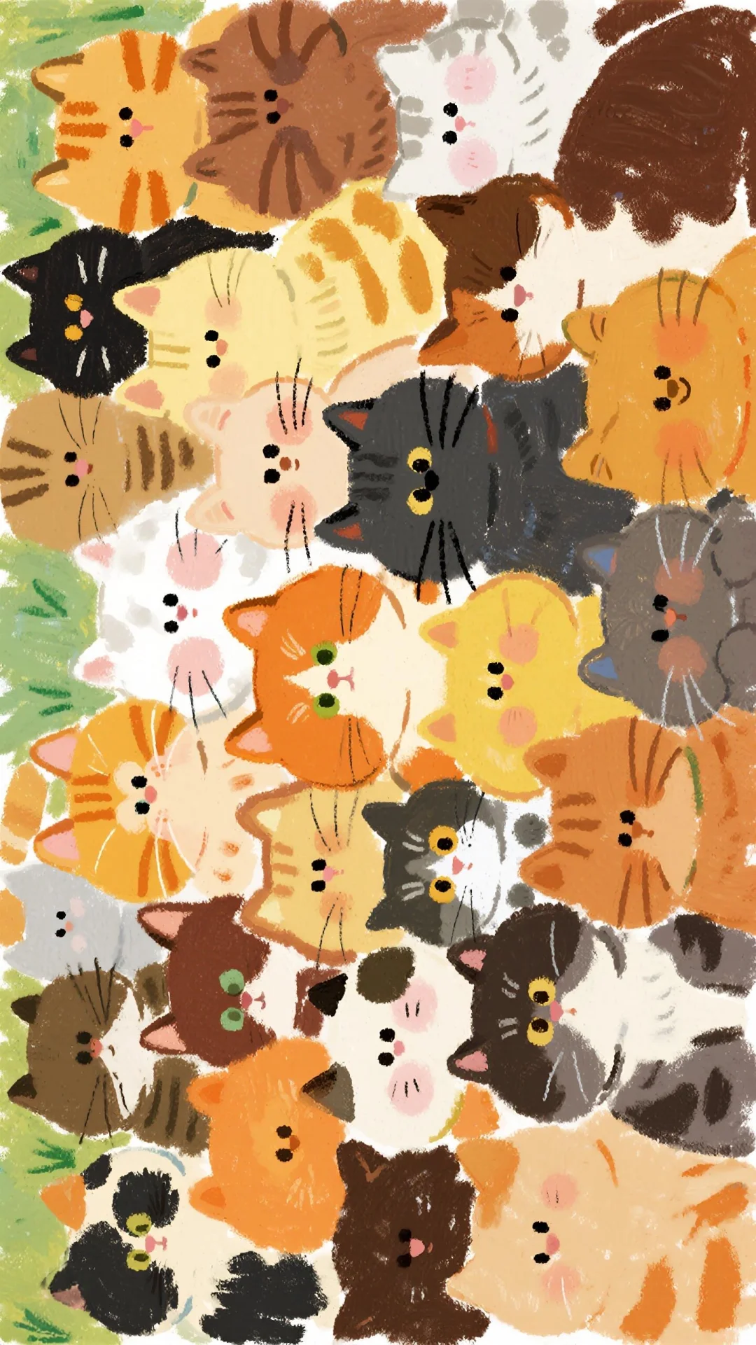 ✨壁纸|秋天🍂 猫猫全屏墙纸！喵喵~🐱