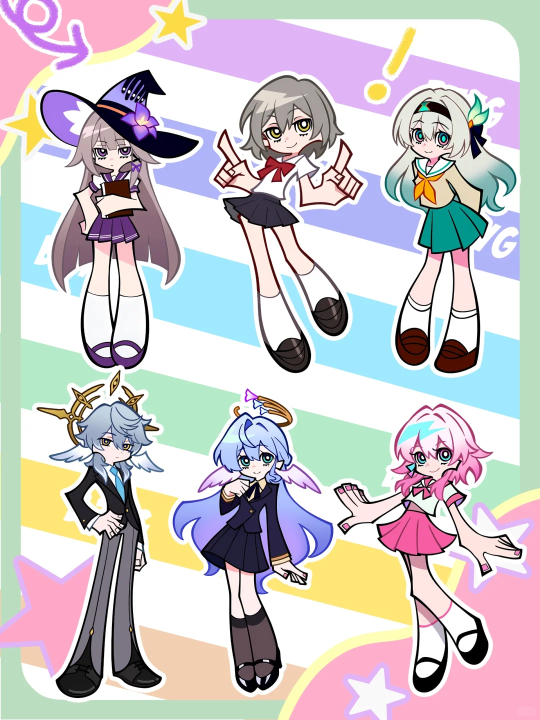 崩铁校园风×吊带袜天使