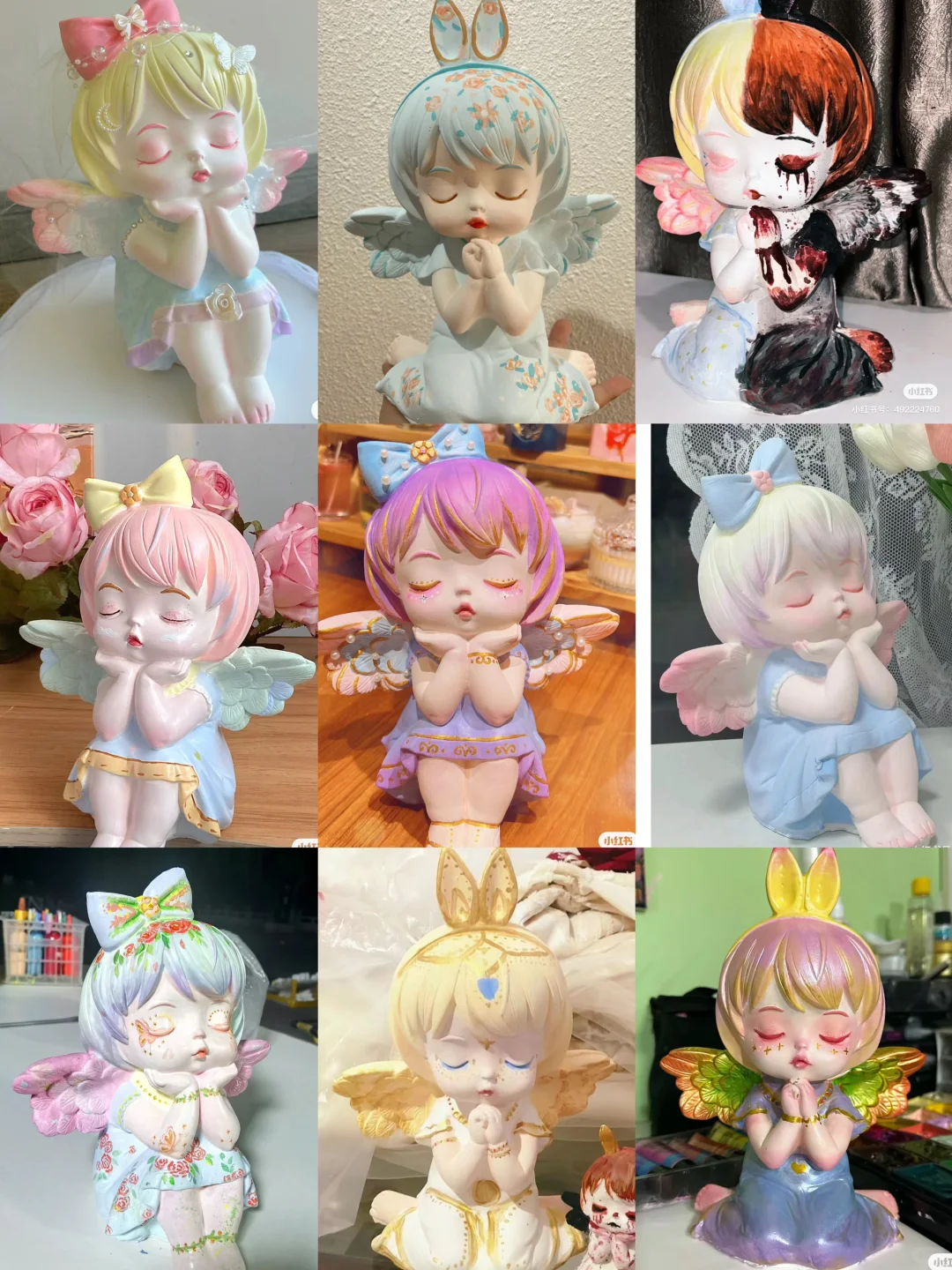 一起来公园找最美老板娘涂～～天使娃娃 配色