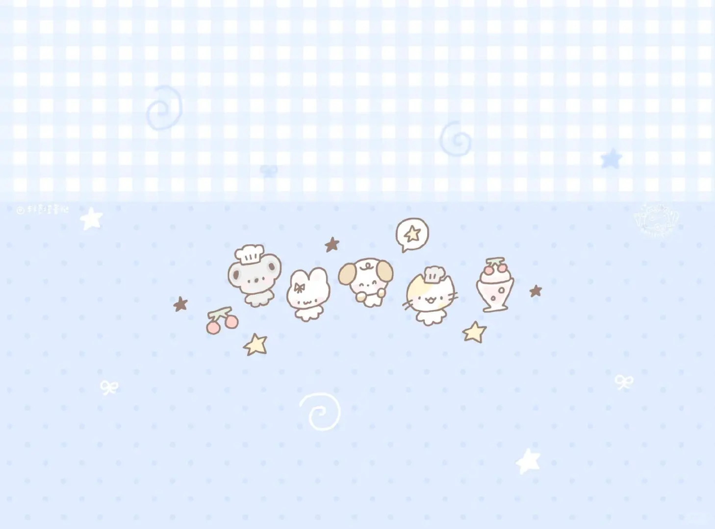 一组超可爱的 iPad+电脑壁纸