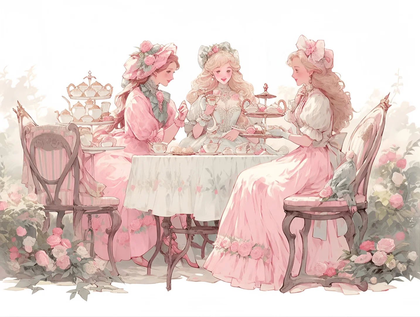 iPad壁纸 | 公主的茶话会🎀