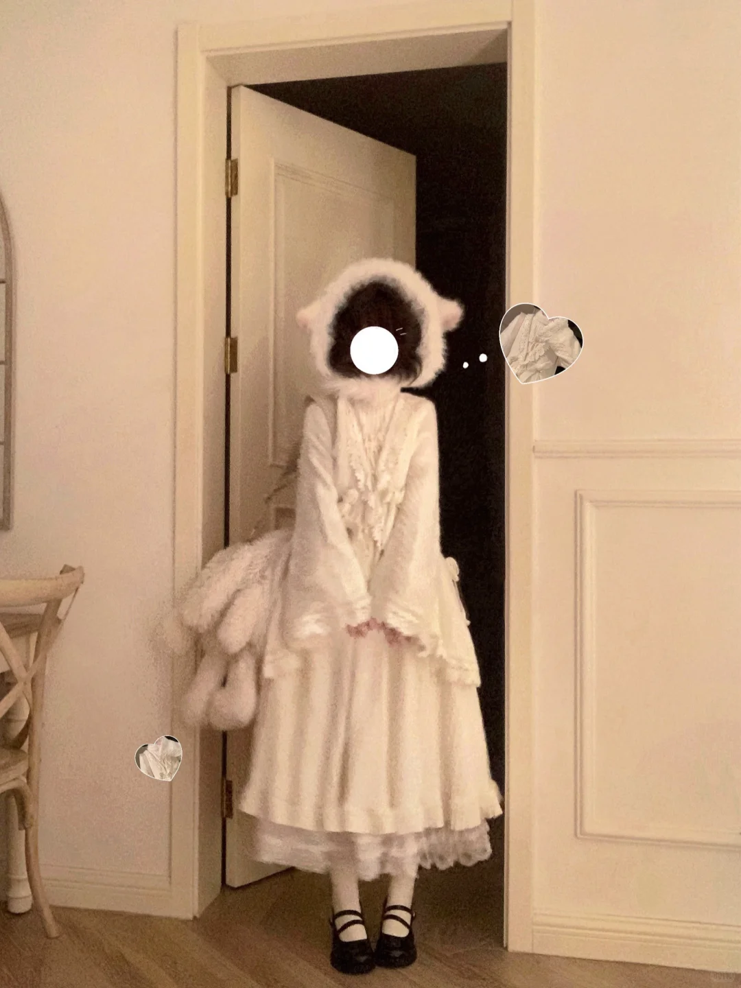 >ᯅ<层层叠叠的一身白 我好爱