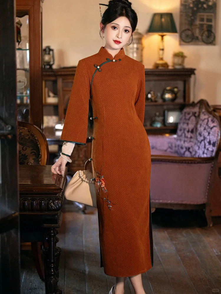 🌸新中式旗袍美到心化！显瘦显白太绝了