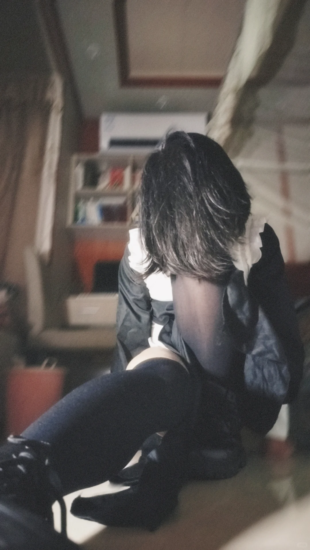 我拍累了就这样子蹲着