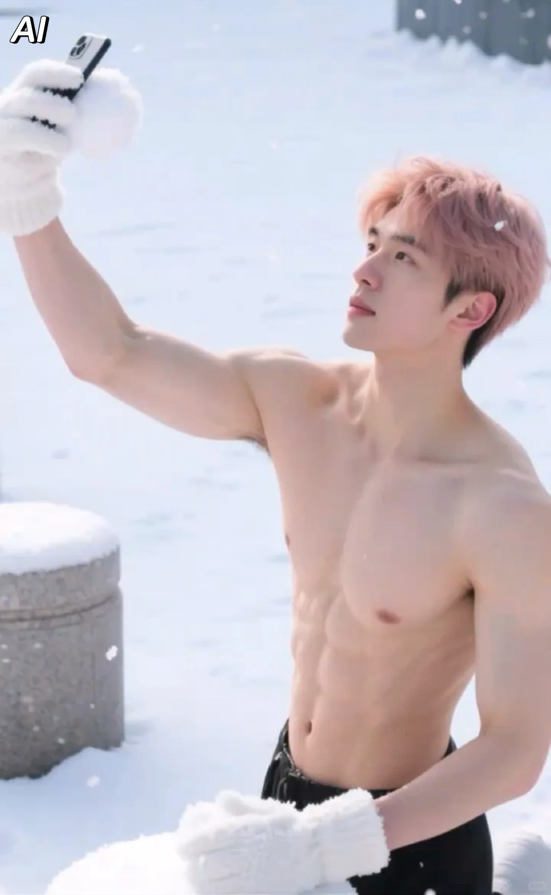 帅气如糖，给生活加点甜，时尚AI型男