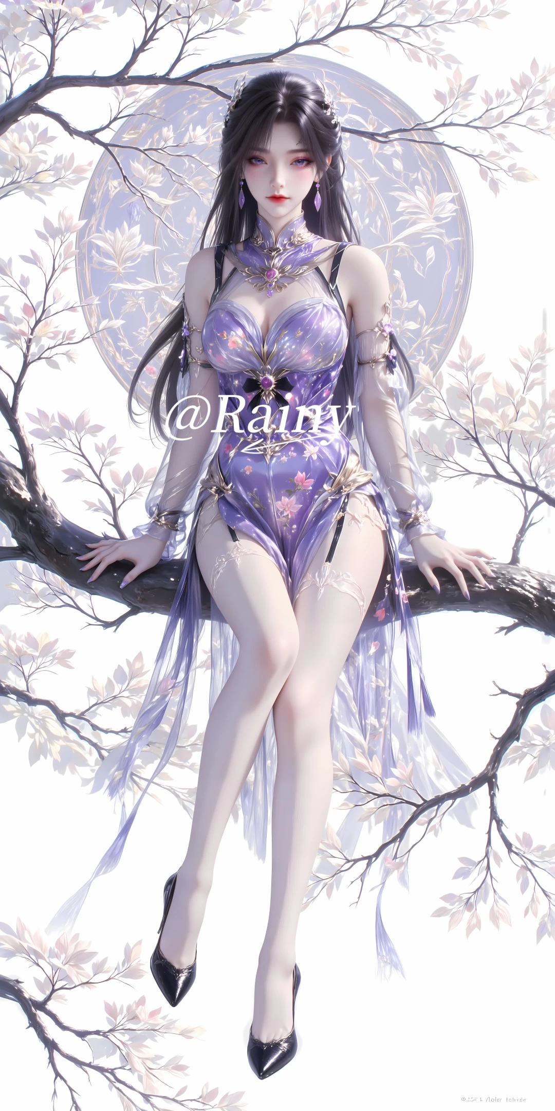 紫系女神7｜燕倾城，忧郁紫