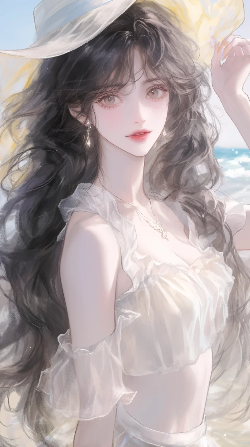 夏天的尾巴海边